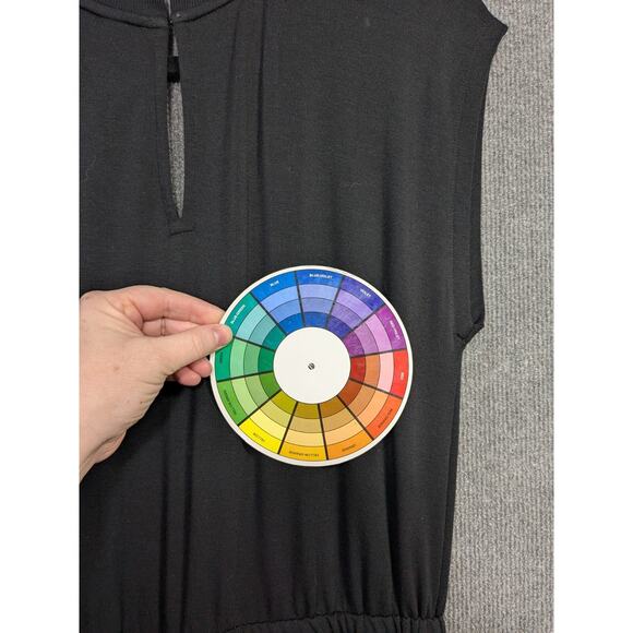 Lou & Grey Jumpsuit Womens Medium Drawstring Jogger Cap Sleeve Soft Romper - Picture 7 of 11